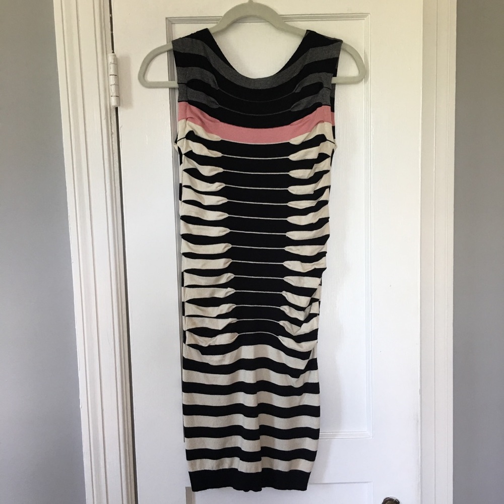 Striped ruched Ted Baker dress